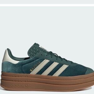 adidas Gazelle Bold Mineral Green size 7